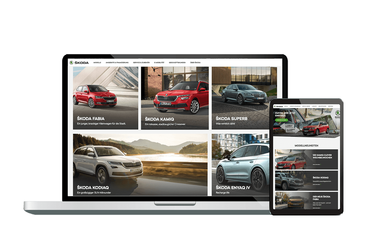 UX-Optimierung und Content Maintenance auf der skoda.de