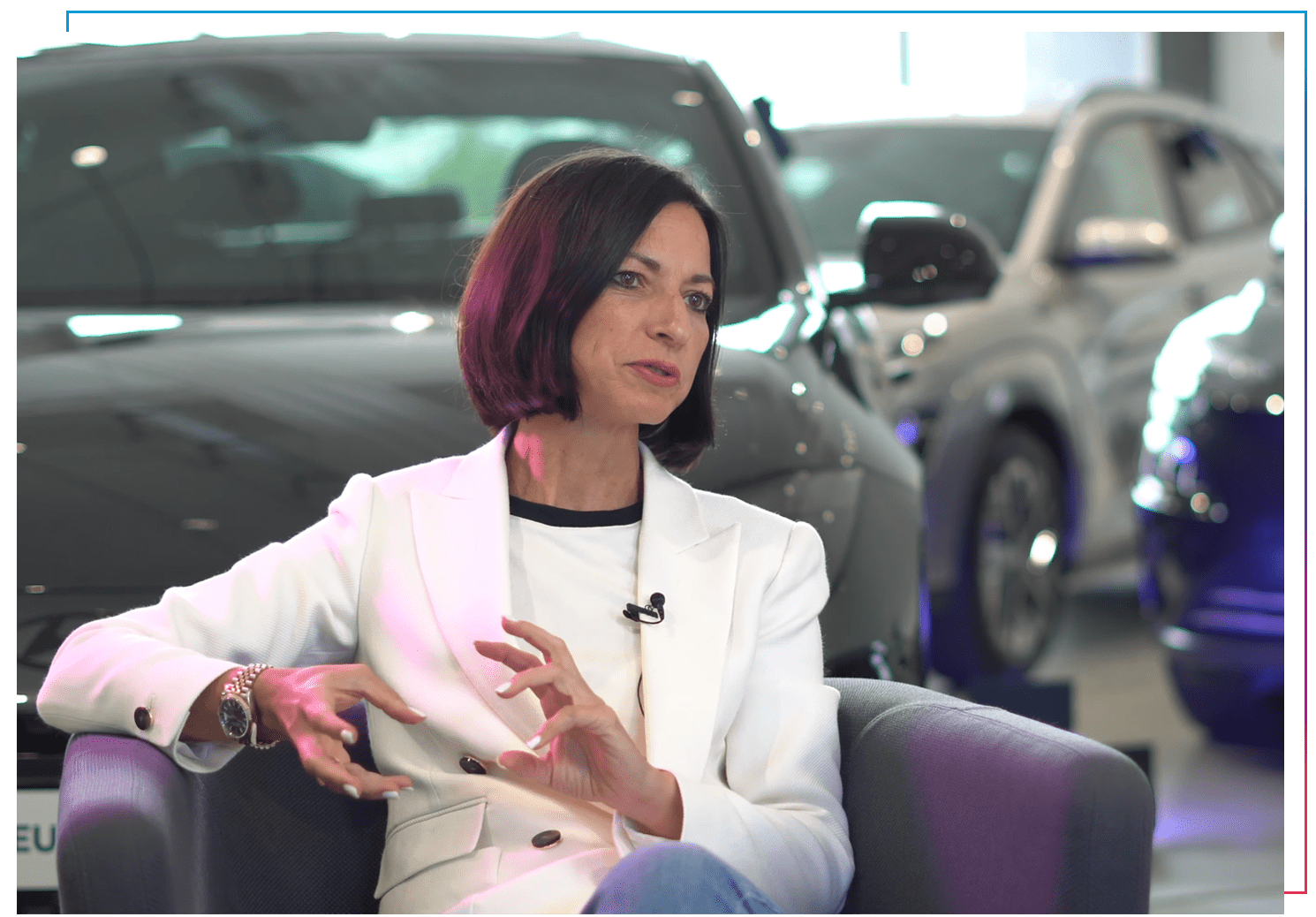 Christina Herzog in der CX Lounge