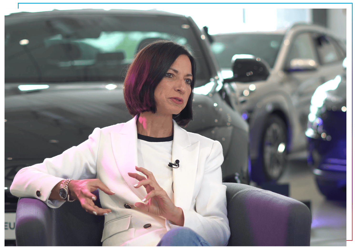 Christina Herzog in der CX Lounge