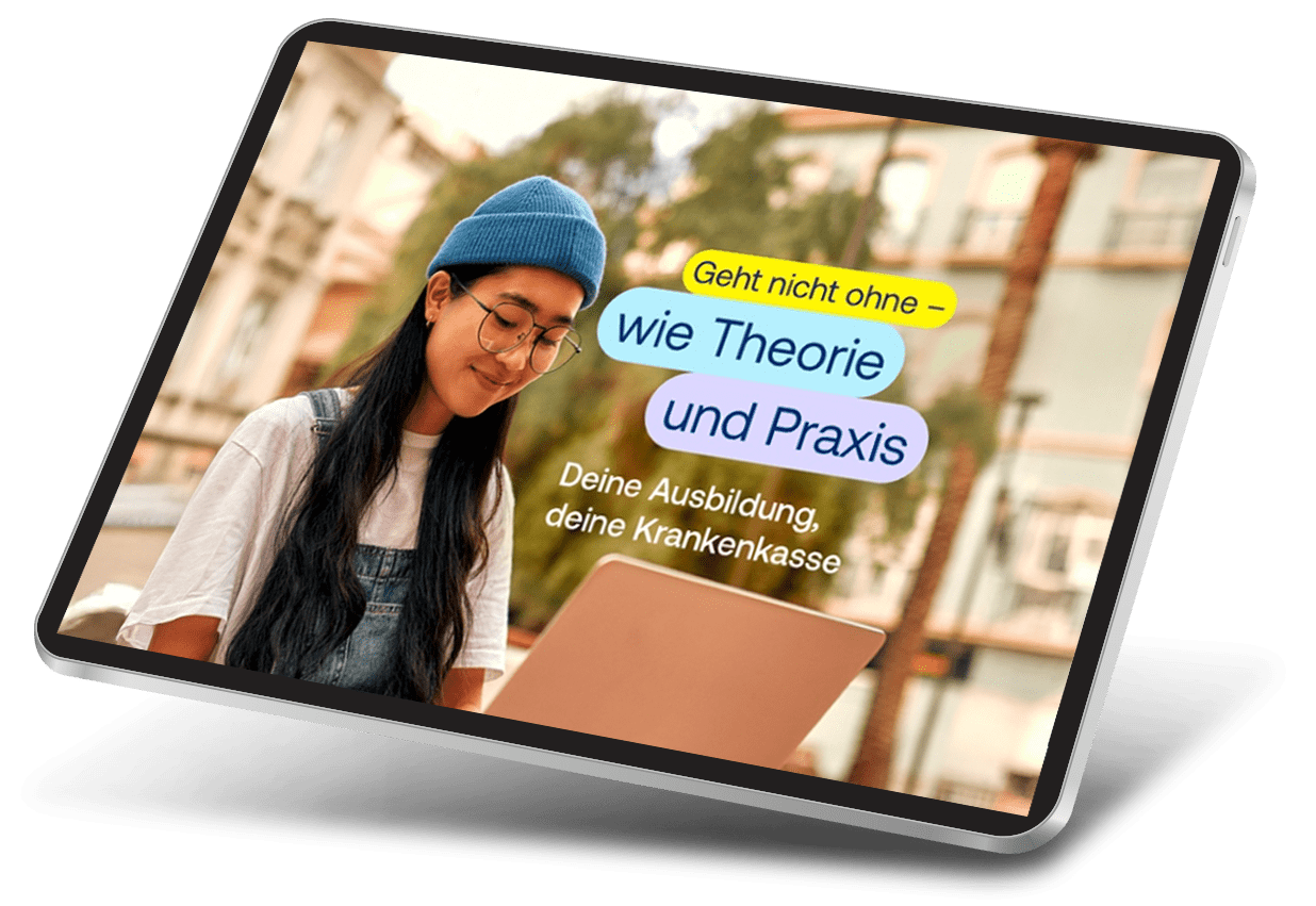 Ansicht des Werbemittels „Geht nicht ohne – wie Schraube und Mutter“ und der Landingpage