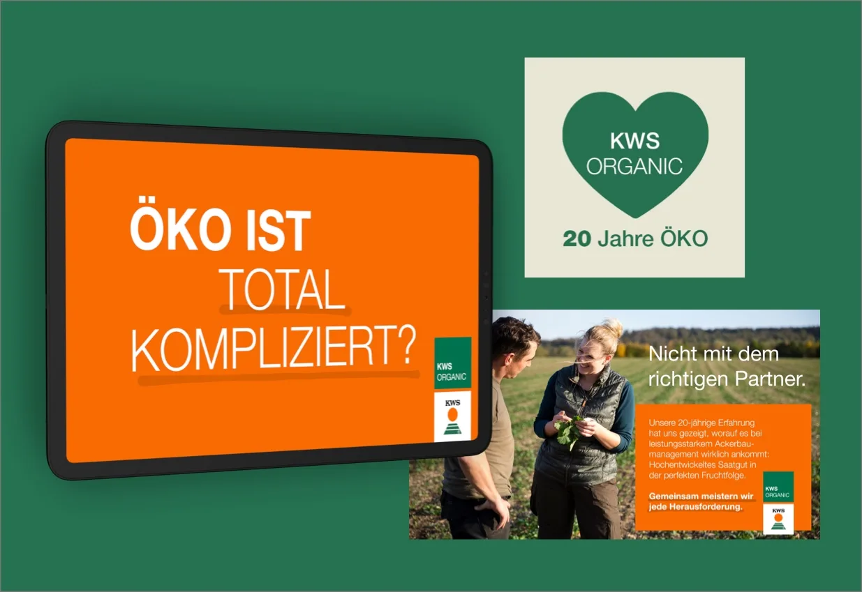 Die KWS Organic Kampagne 2.0 überzeugt durch effektive Kommunikationssystematik.