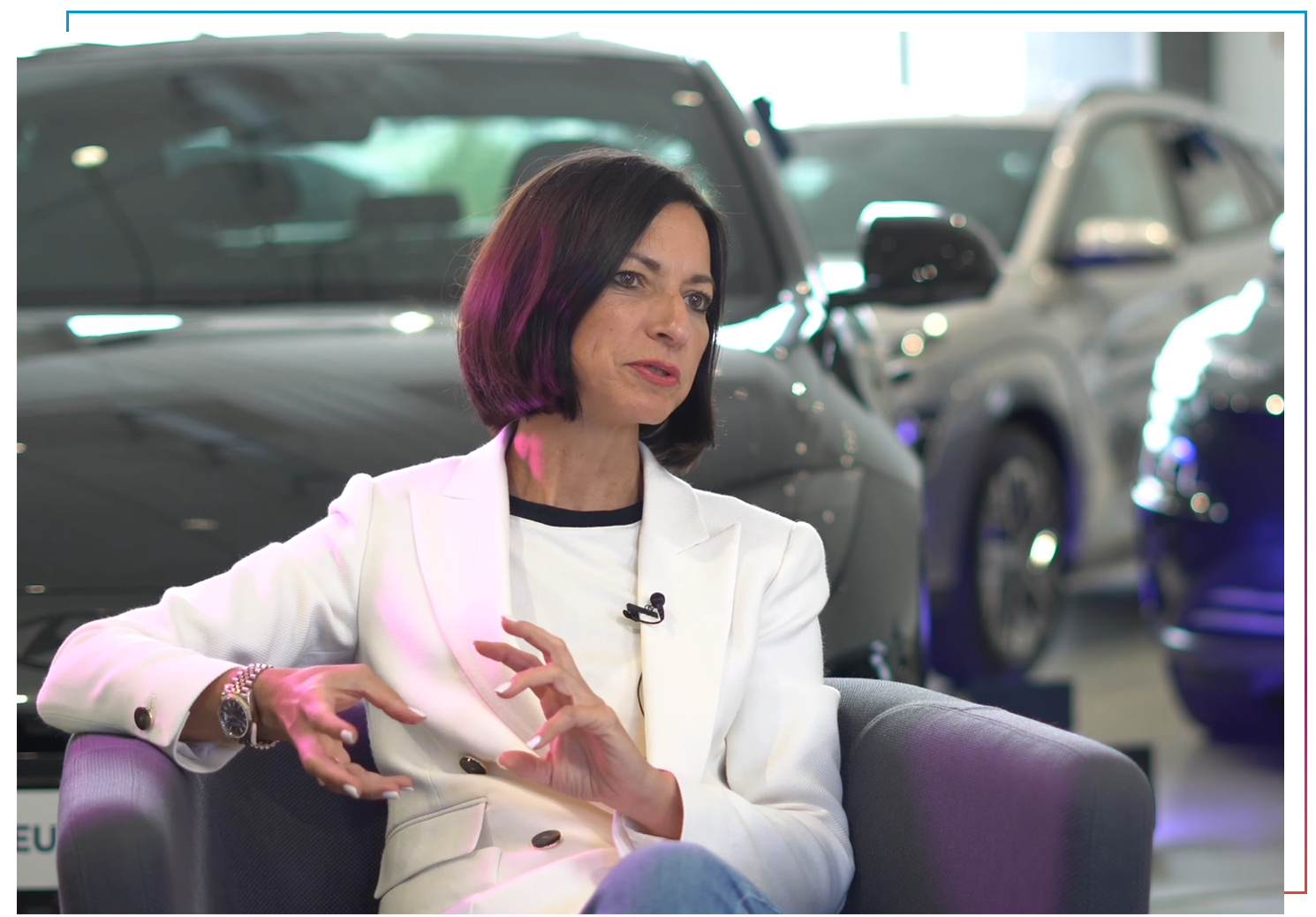 Christina Herzog in der CX Lounge