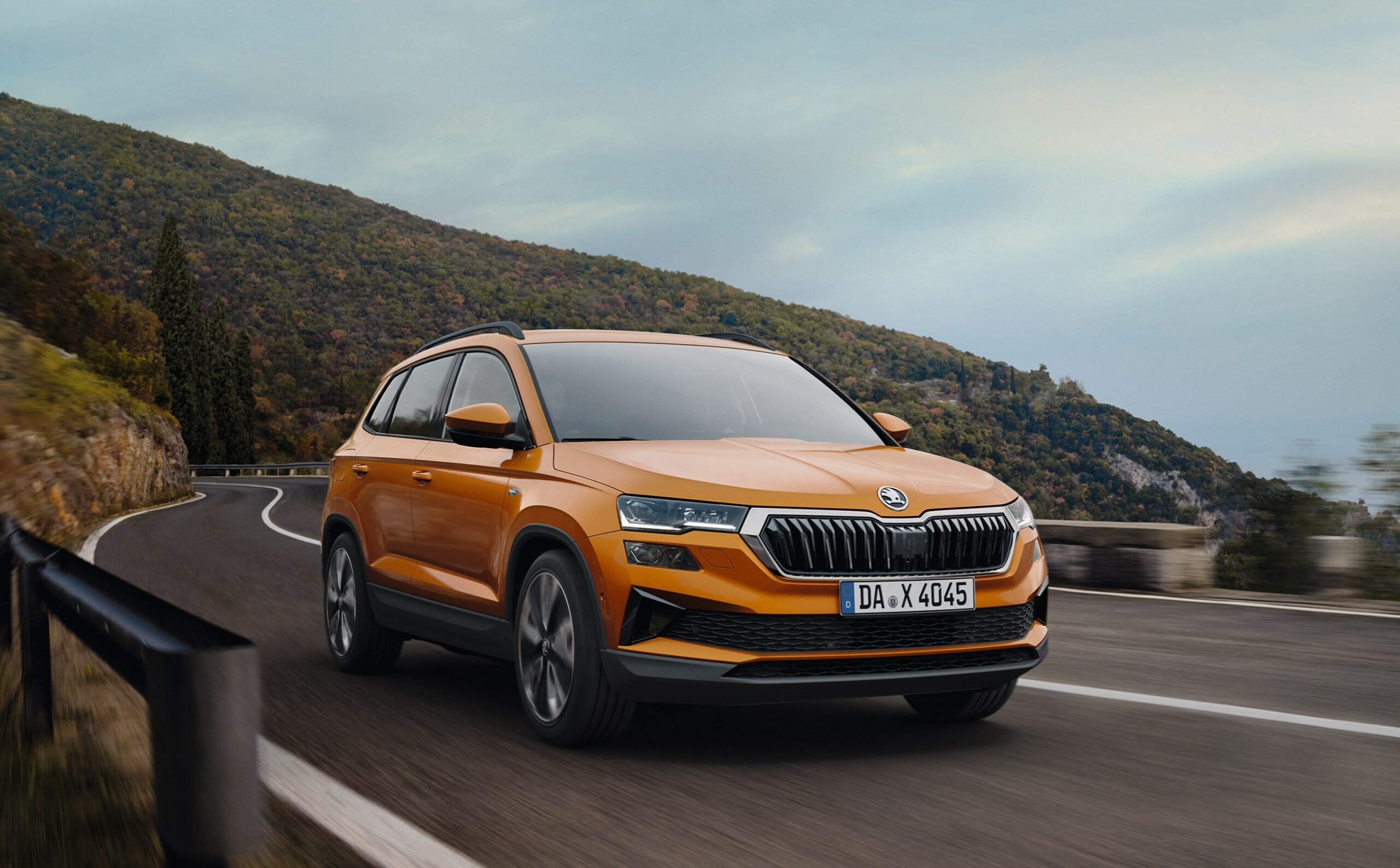 Orangenes Skoda Auto